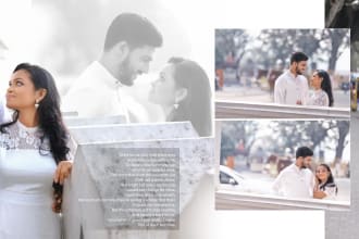 do wedding album design and other