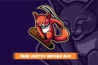 design premium gaming mascot for esport, twitch, and youtube gaming