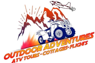make a vintage mountain and adventure logo design in 1 day