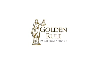 design pretty cool golden rule paralegal services logo