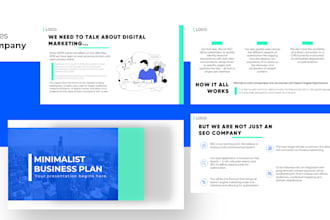 design an investor pitch deck and sales presentation