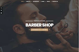 create a website for your barber shop and beauty saloon