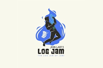 design amusing jam session musicians logo