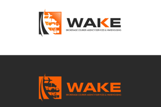 do a professional transport logistics and trucking logo