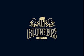 provide a bold, modern, craft brewery logo for you