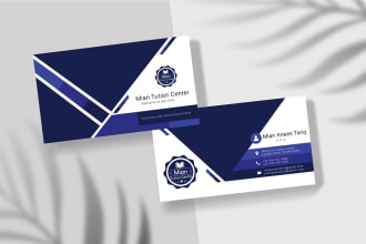provide luxury professional business card with qr code