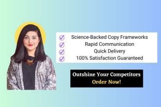 be your pro copywriter for sales, website, brand, newsletter