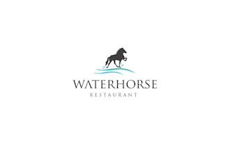 water horse restaurant logo design