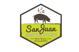 do a fascinating food, BBQ, and nutrition logo