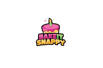 cute mature cake logo design