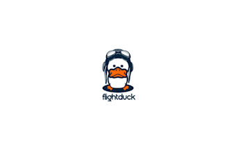 design good looking flight duck logo design