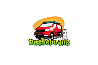 design good looking buster vans with dog logo