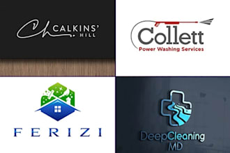 design cleaning service logo with all files