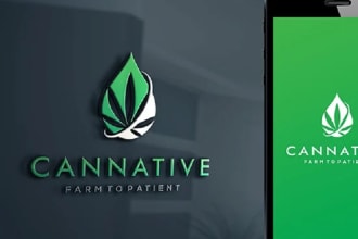 design marijuana logo with all files