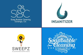do cleaning servicing logo design for you