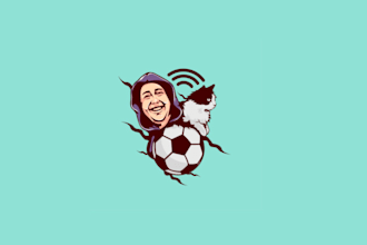 design a growing popularity football logo