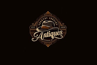 awesome antique mall logo design
