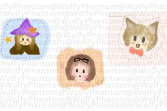 do a cute chibi for you crayon, childish style