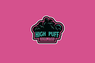 cool vape store logo design