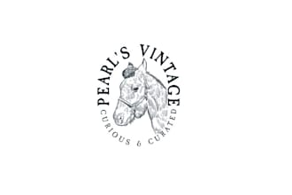 soulful emotive horse vintage store logo