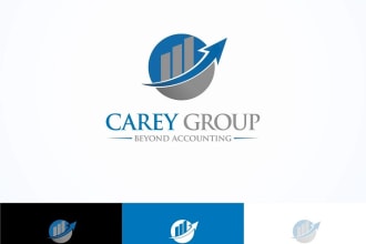 do eye catchy accounting and financial logo design
