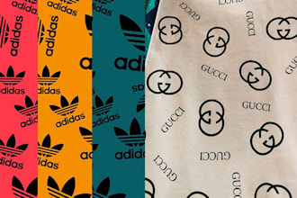design a seamless luxury monogram pattern for your brand