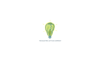 design masterfully refined electric lettuce logo