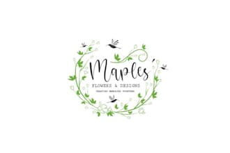 creative floral events logo design
