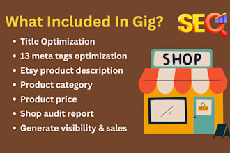 etsy seo title, tags and do etsy product listing to rank and boost