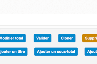 dévelop subtitles and sub subtotals sous total