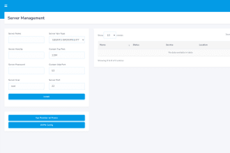 develop VPN with admin panel for free internet
