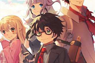 draw anime fanart, vtubers, character illustration