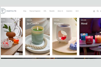 design aromatic candle shopify store candle website candle store candle light