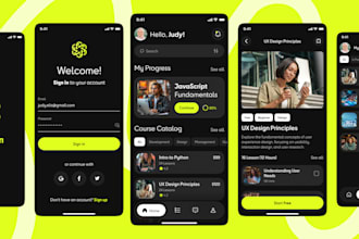 do mobile app UX UI design ios and android using figma