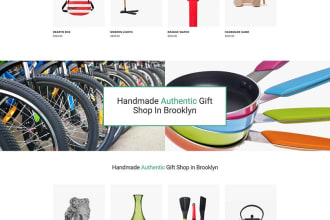 do gift shop website design