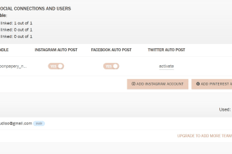 set up your fb, ig, pinterest, tiktok and twitter accounts with planoly