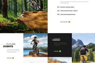 do mountain biking business website design