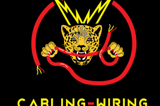 make different electrical cabling wiring logo design