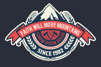 make a unique travel, outdoor, camp or adventure logo