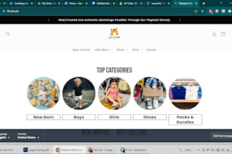 create a creative shopify store setup and customization