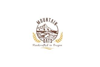 design flawlessly flexible mountain oats logo