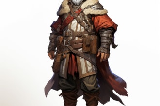 draw a dull body dnd character art