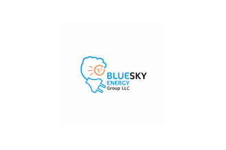 design superior conventional blue sky energy group logo