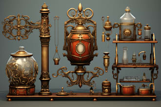 paint your fantasy weapon, prop or rpg for you