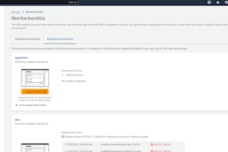 configure or setup your AWS amplify frontend and backend project