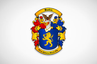design coat of arms, heraldic family crest logo