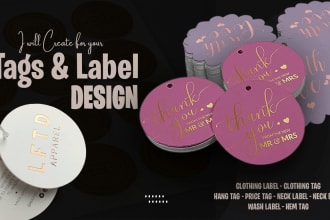 create luxury hang tag, neck label and clothing label