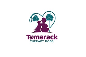 tamarack therapy dogs logo design