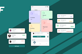create mobile UI UX design in figma