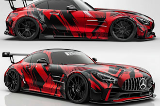 make vehicle wrap design, car wrap design, van wrap design
